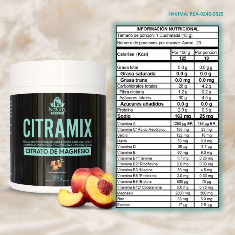 Tabla nutricional de CITRAMIX